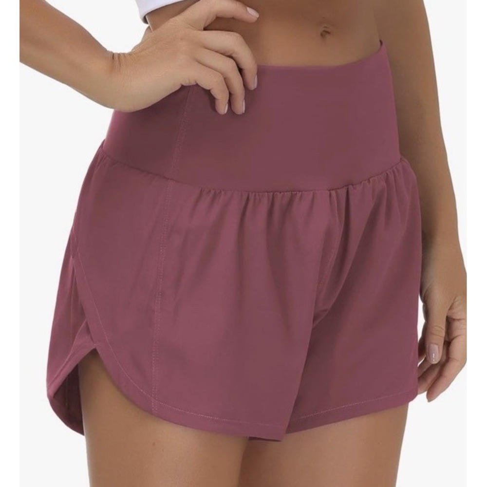 Womens High Waisted Running Shorts Quick Dry Athletic Workout Shorts Size S